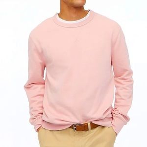 J.Crew Men’s 100% Cotton Terry Crew Neck Sweatshirt